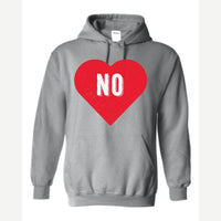 Candy Heart says NO — Hoodie / Sport Grey