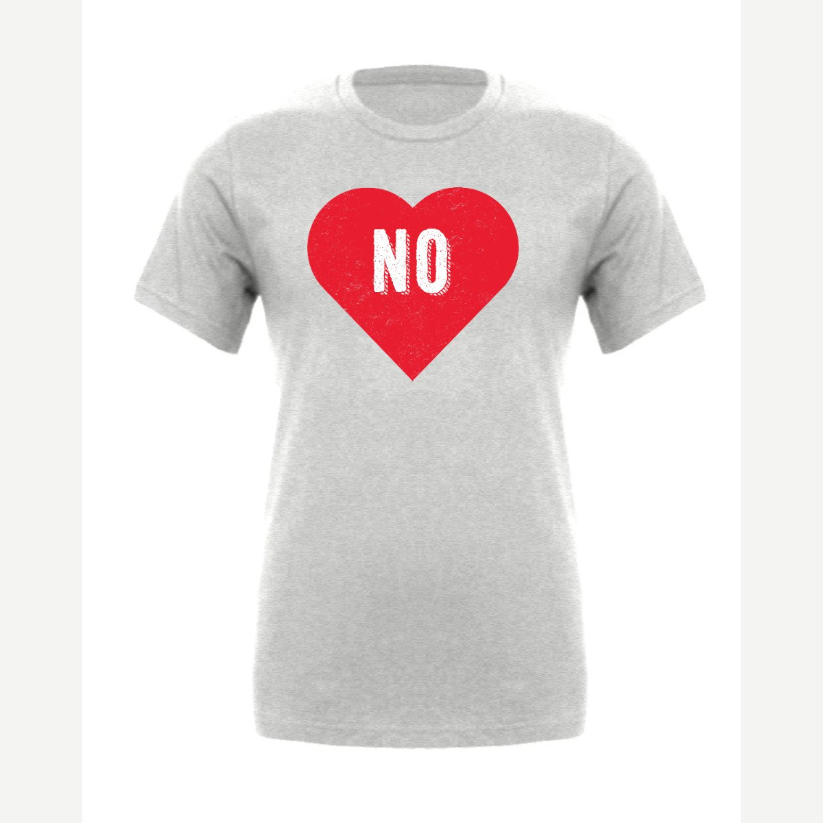 Candy Heart says NO — Premium Tee / Athletic Heather