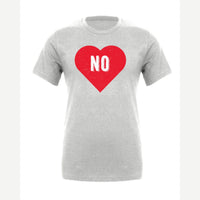 Candy Heart says NO — Premium Tee / Athletic Heather
