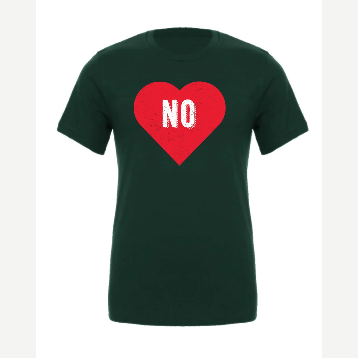 Candy Heart says NO — Premium Tee / Forest