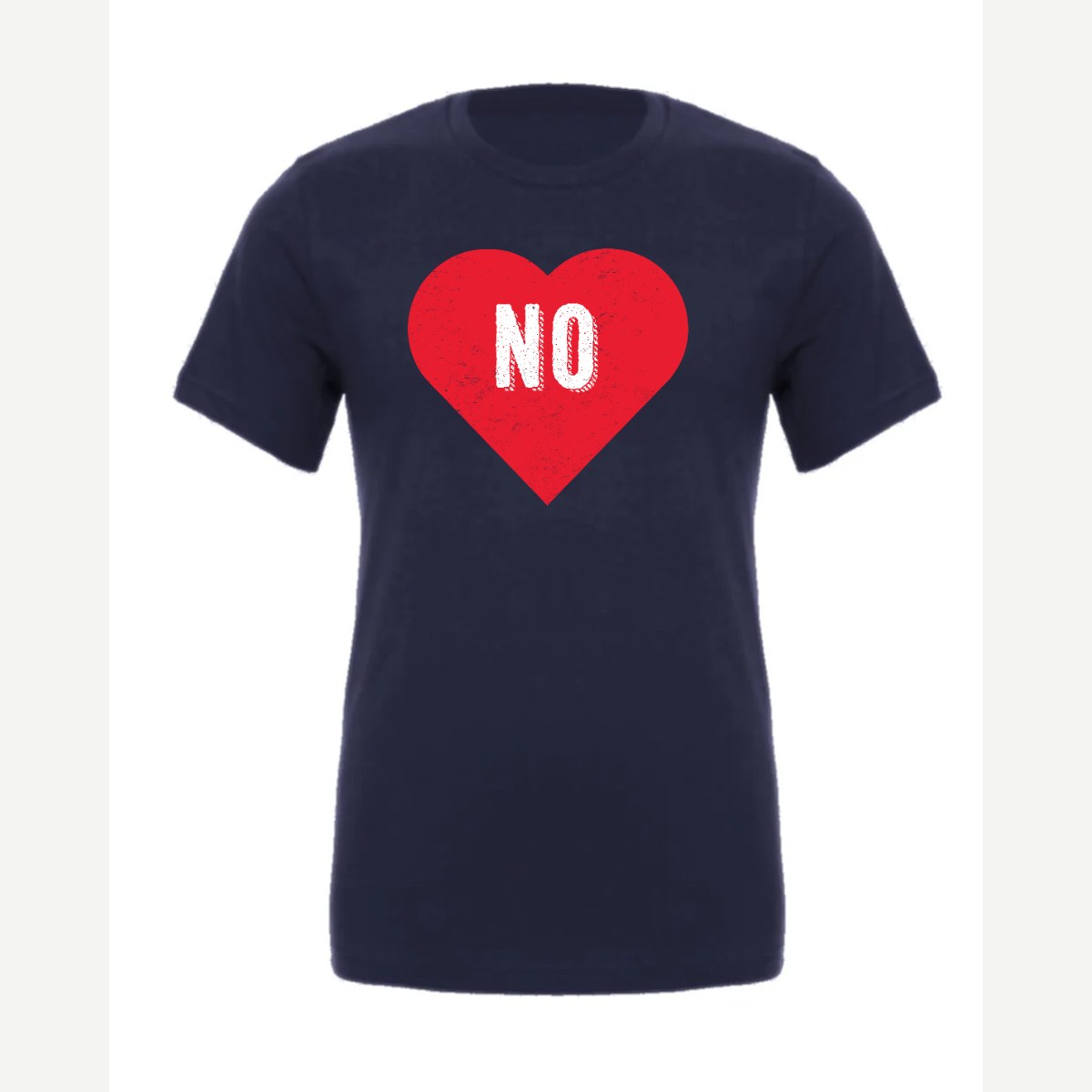 Candy Heart says NO — Premium Tee / Navy