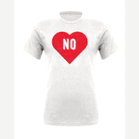 Candy Heart says NO — Premium Tee / White