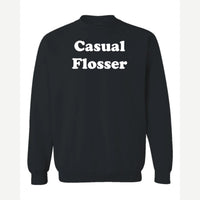 Flosser — Crewneck Sweatshirt / Black