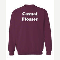 Flosser — Crewneck Sweatshirt / Maroon