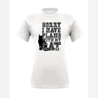 Cat Plans — Premium Tee / White