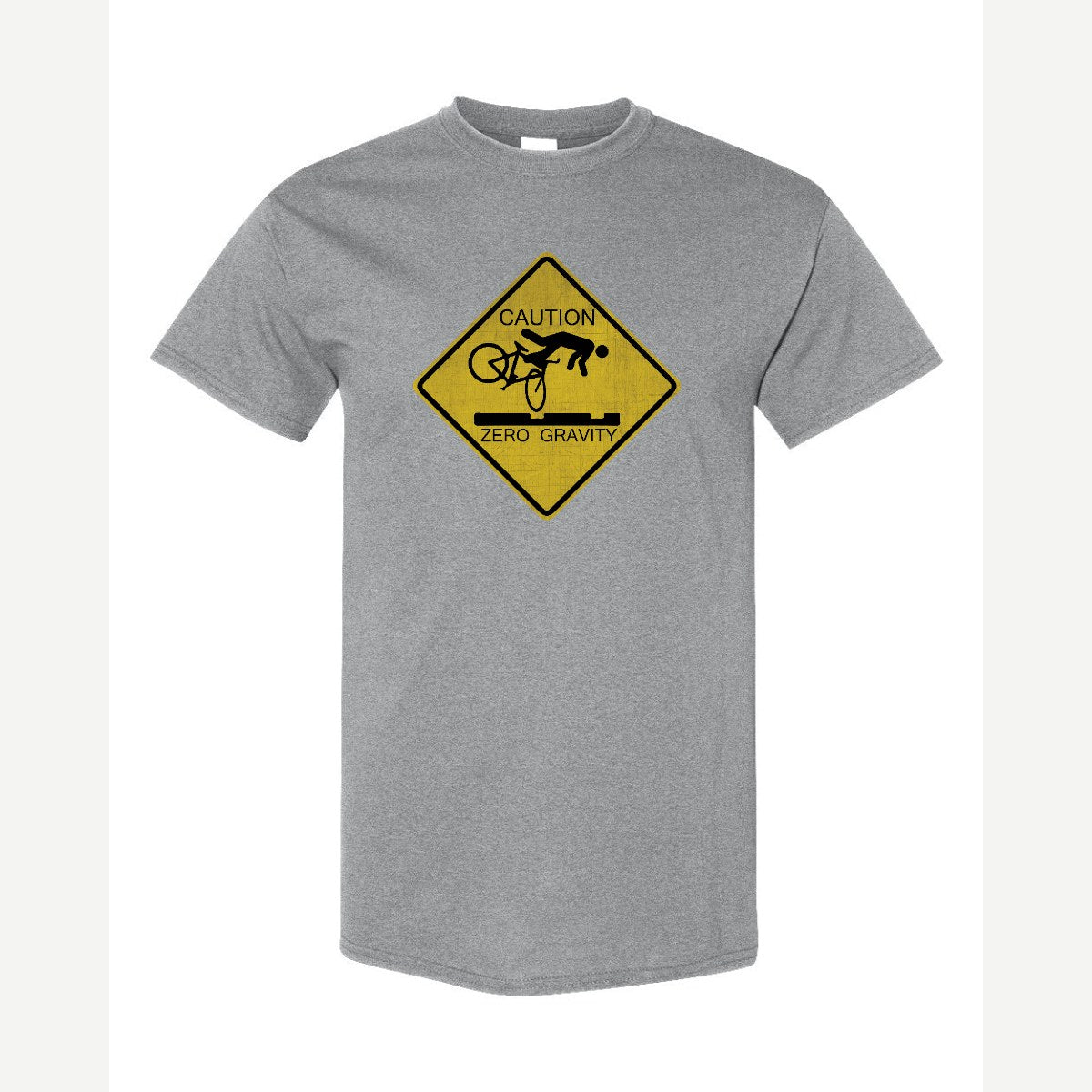 Caution Zero Gravity — Classic Tee / Sport Grey
