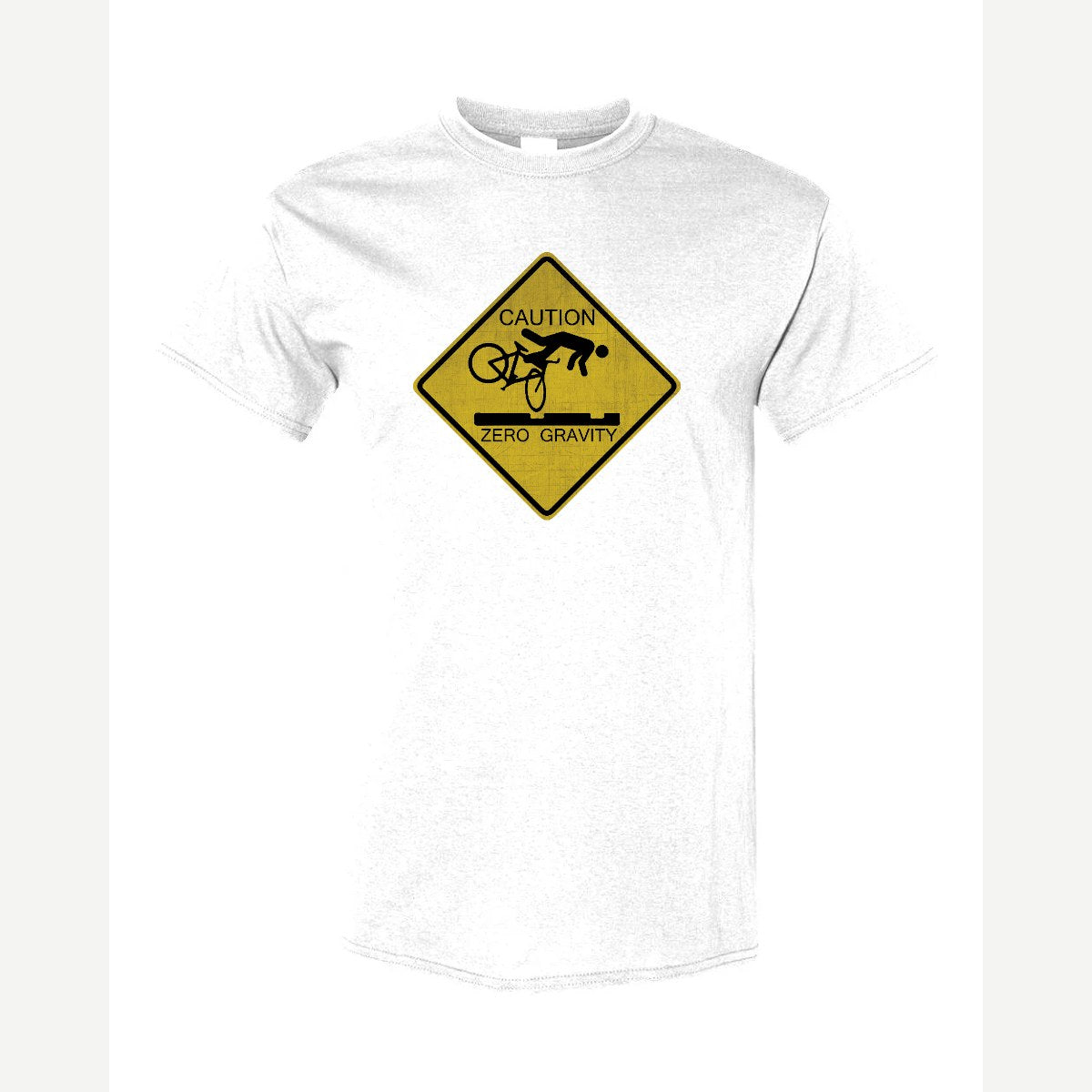 Caution Zero Gravity — Classic Tee / White