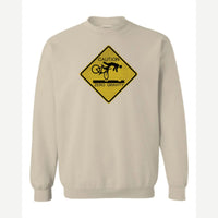 Caution Zero Gravity — Crewneck Sweatshirt / Sand