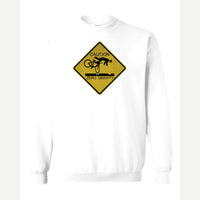 Caution Zero Gravity — Crewneck Sweatshirt / White