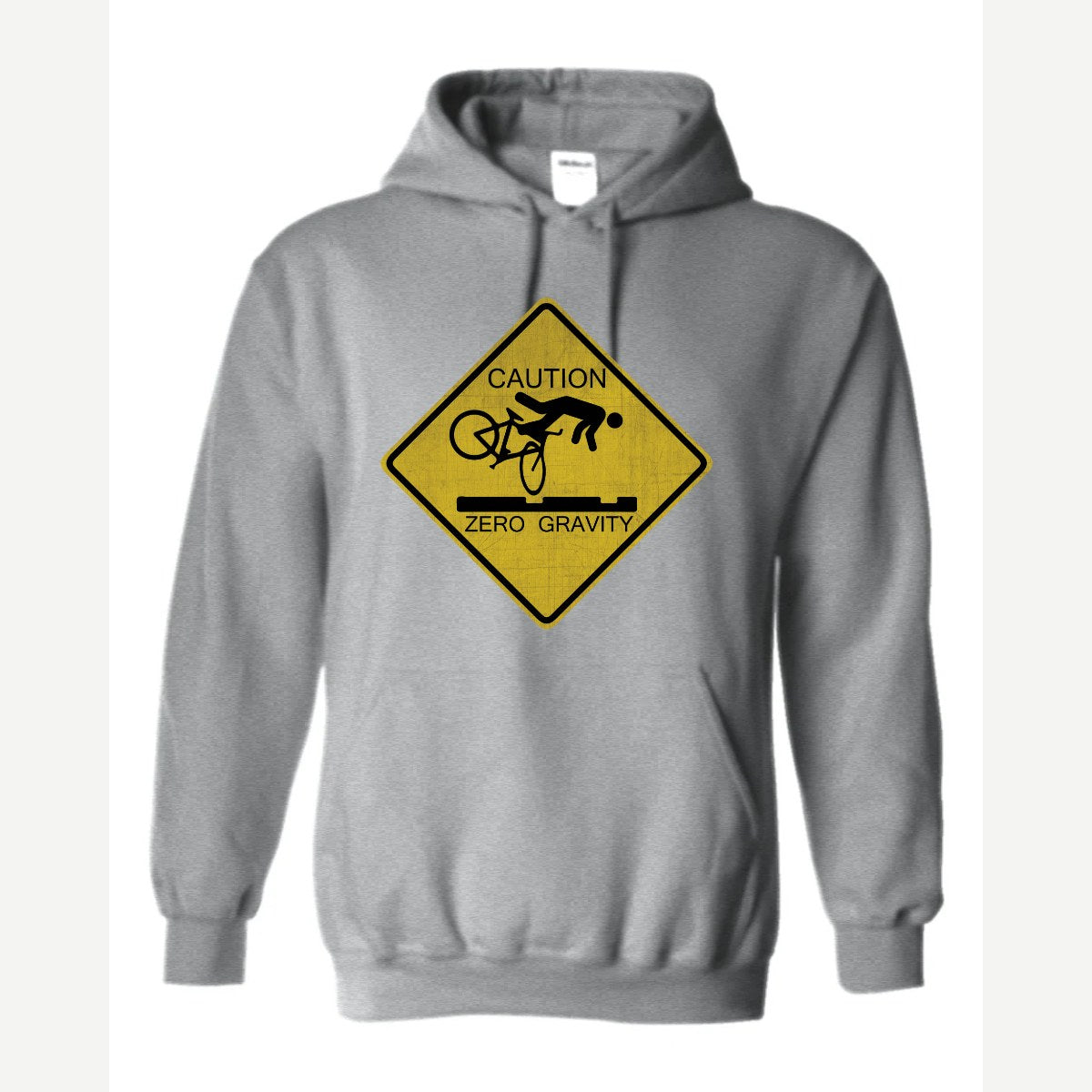 Caution Zero Gravity — Hoodie / Sport Grey
