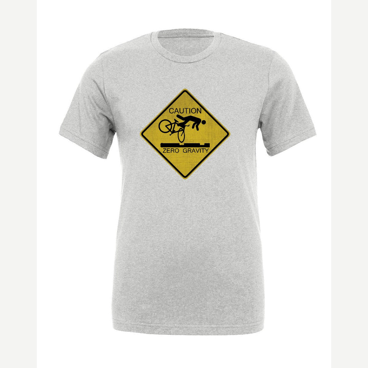 Caution Zero Gravity — Premium Tee / Athletic Heather