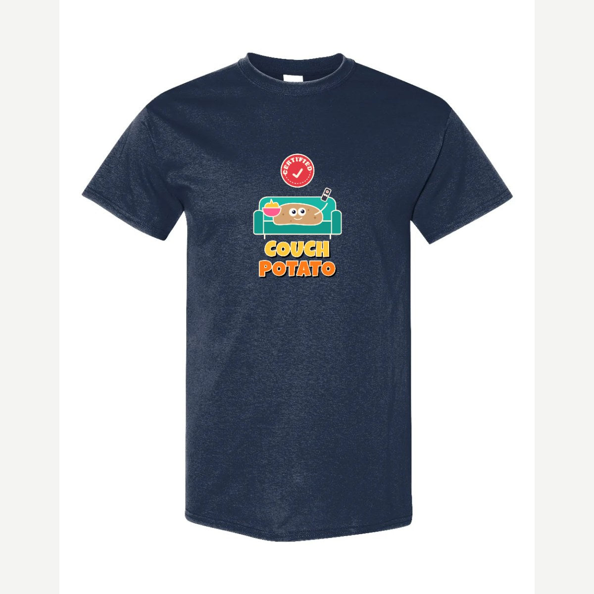 Certified Couch Potato — Classic Tee / Navy