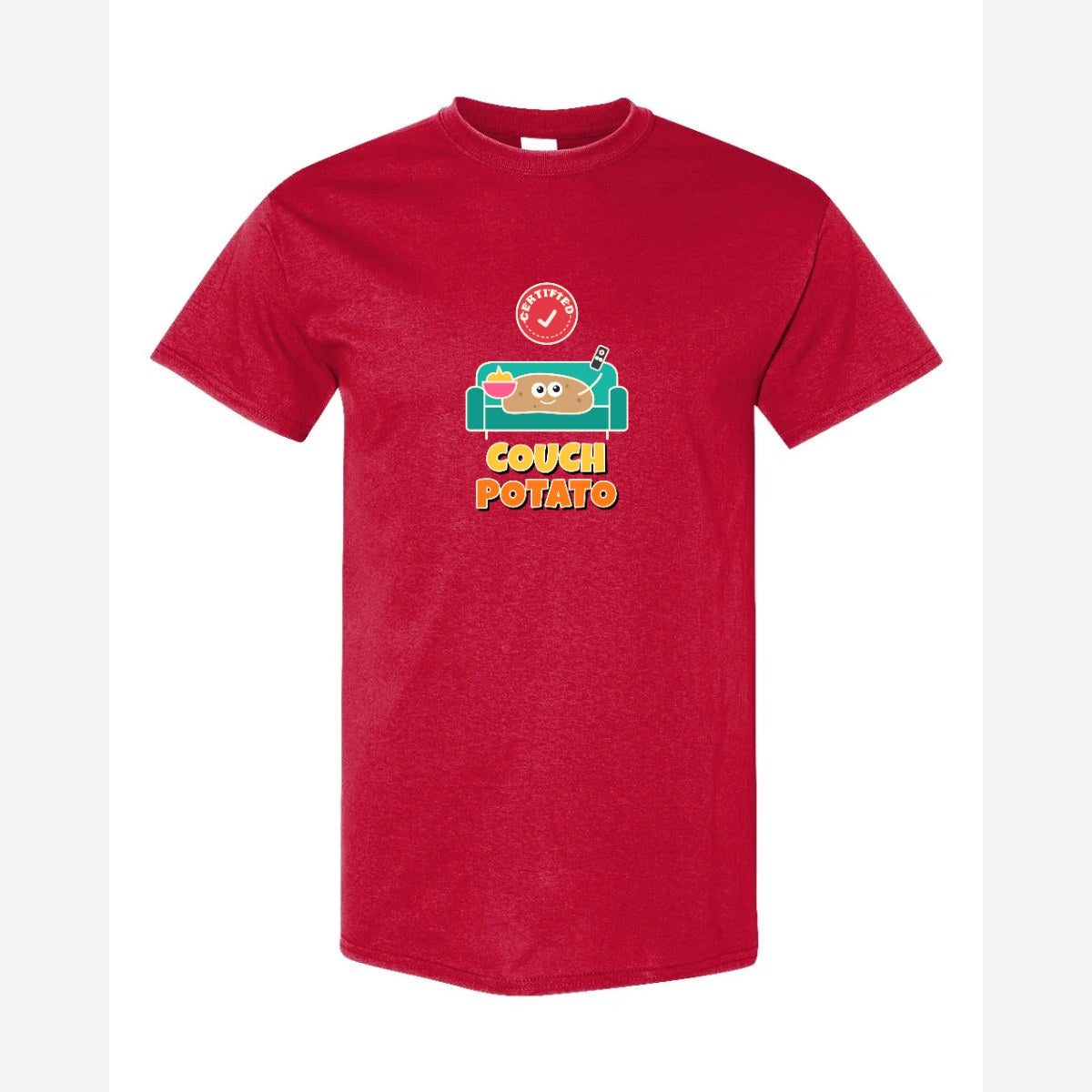 Certified Couch Potato — Classic Tee / Red