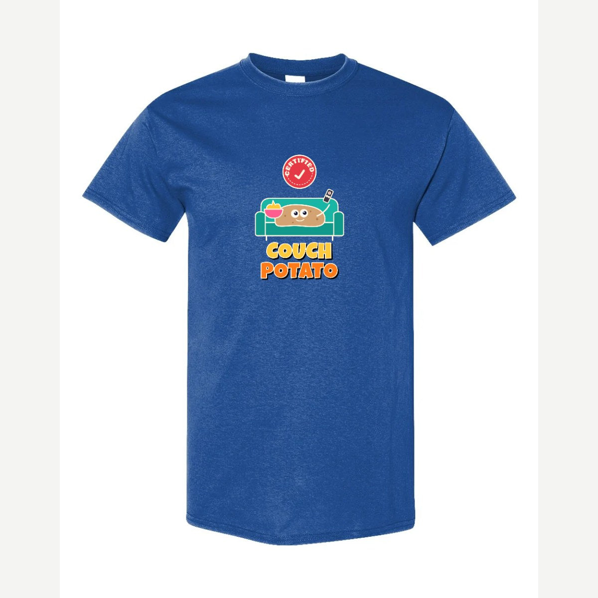 Certified Couch Potato — Classic Tee / Royal