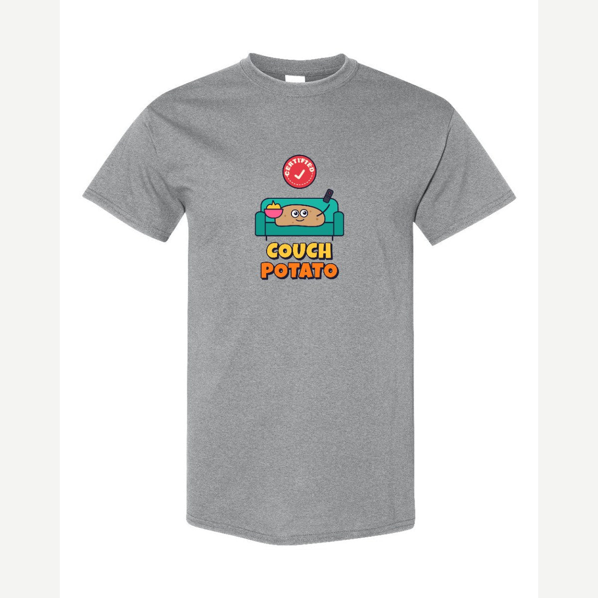Certified Couch Potato — Classic Tee / Sport Grey
