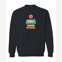 Certified Couch Potato — Crewneck Sweatshirt / Black