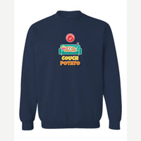 Certified Couch Potato — Crewneck Sweatshirt / Navy