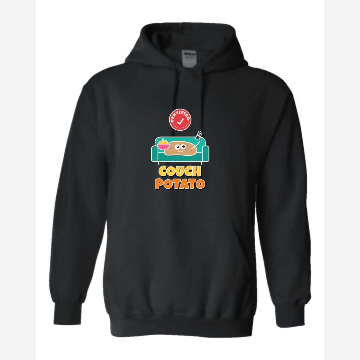 Certified Couch Potato — Hoodie / Black