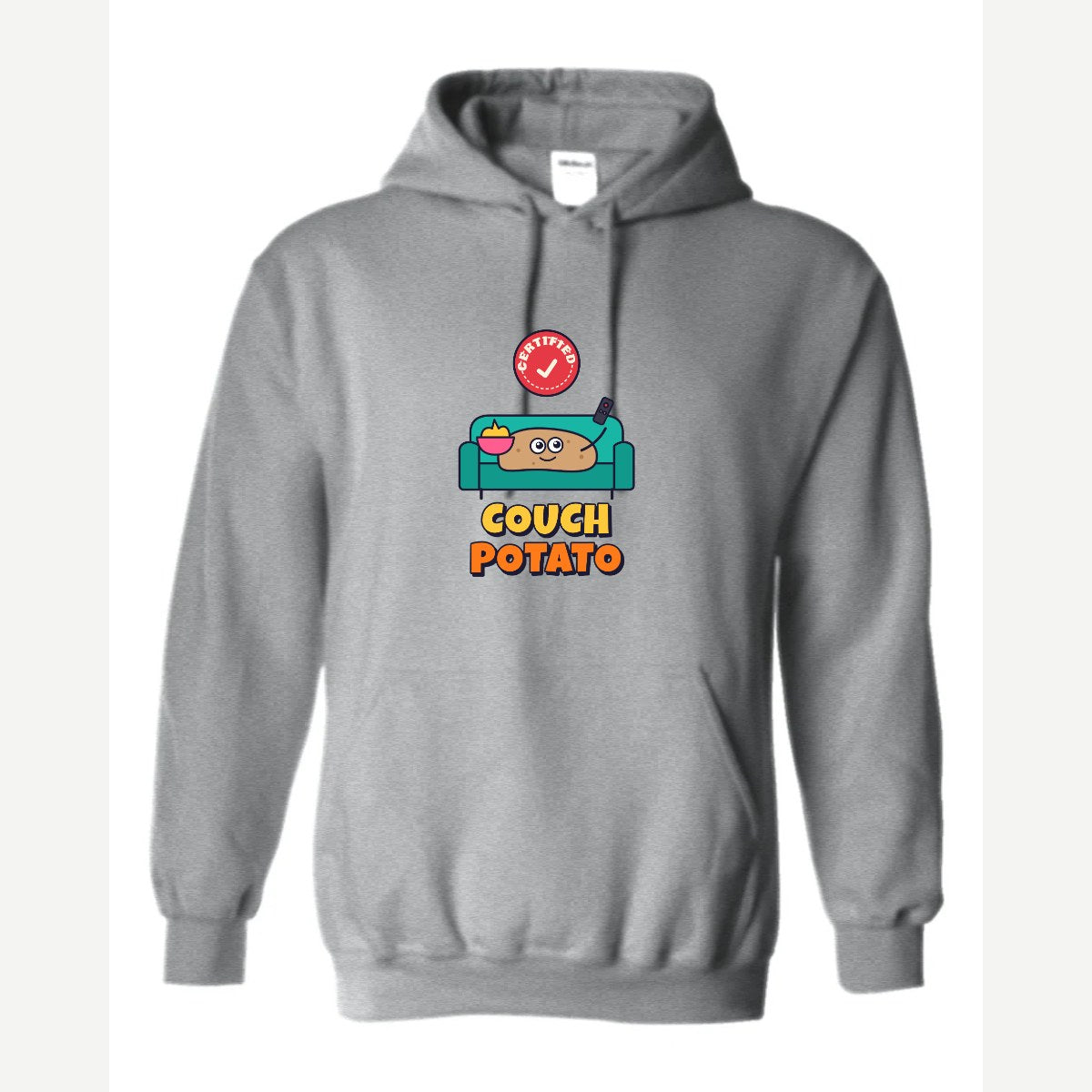 Certified Couch Potato — Hoodie / Sport Grey