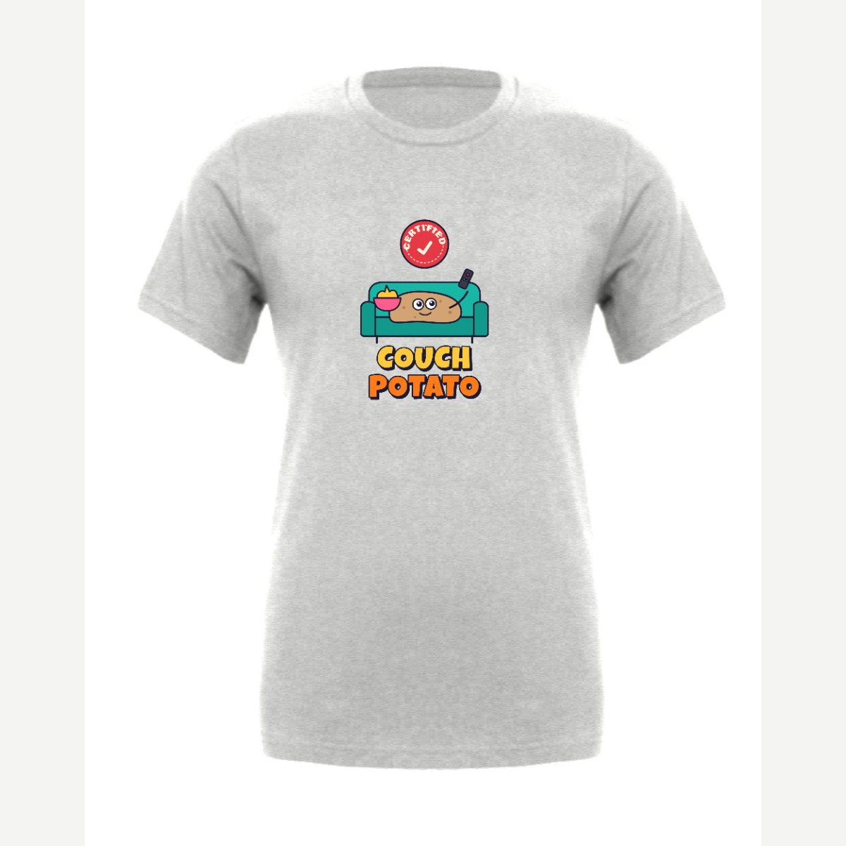 Certified Couch Potato — Premium Tee / Athletic Heather