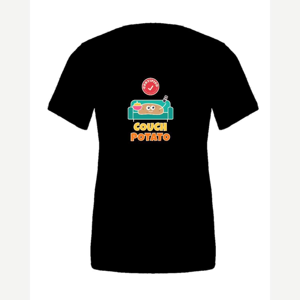Certified Couch Potato — Premium Tee / Black