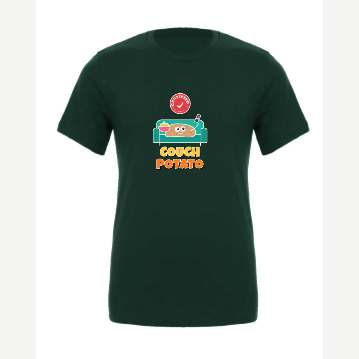 Certified Couch Potato — Premium Tee / Forest