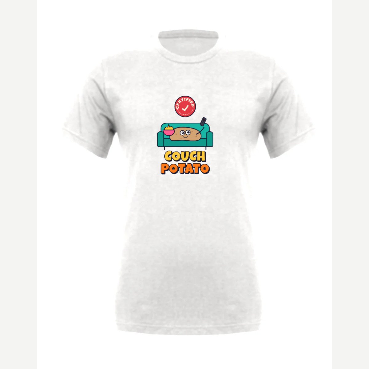 Certified Couch Potato — Premium Tee / White