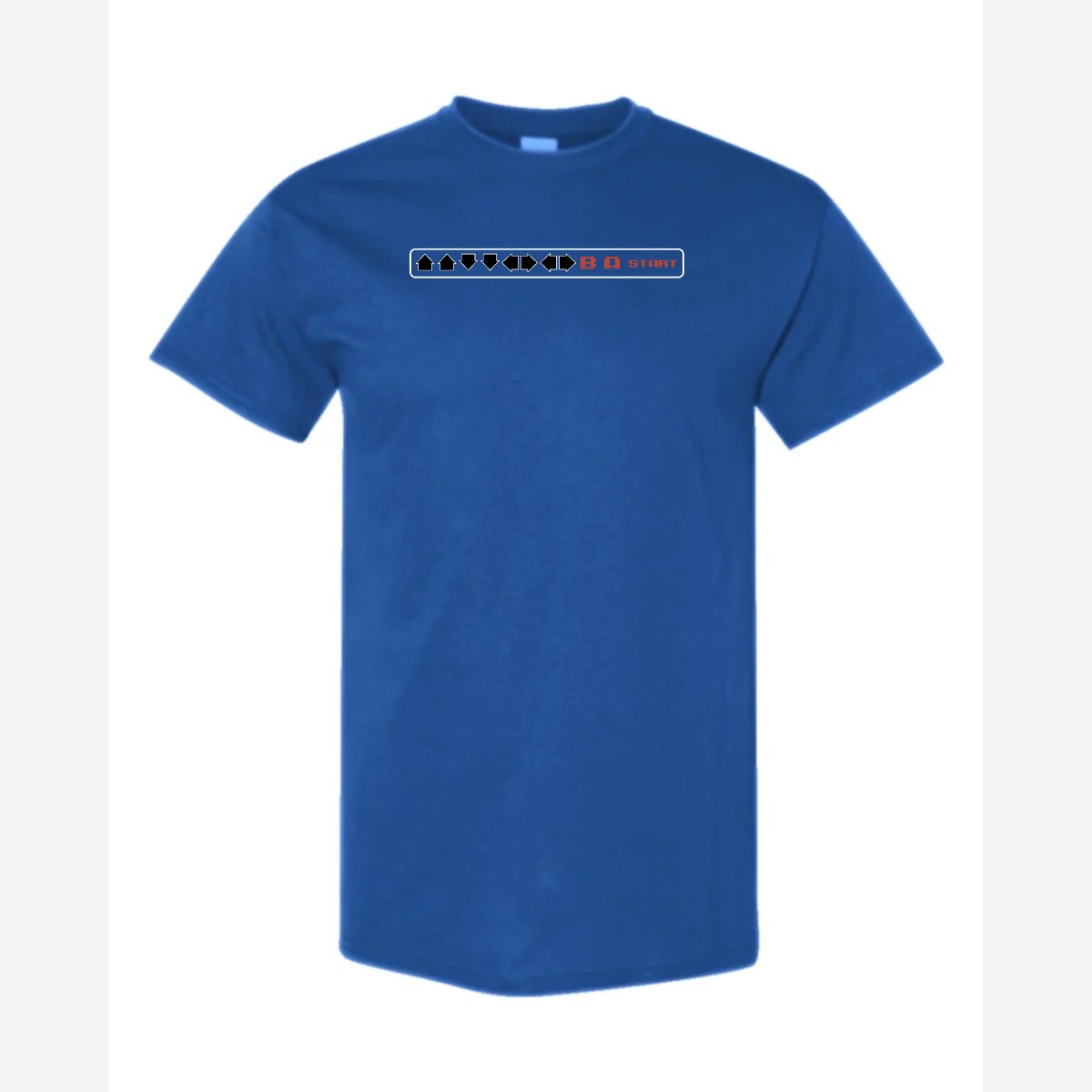 Cheat Code (↑↑↓↓←→←→ B A Start) — Classic Tee / Royal