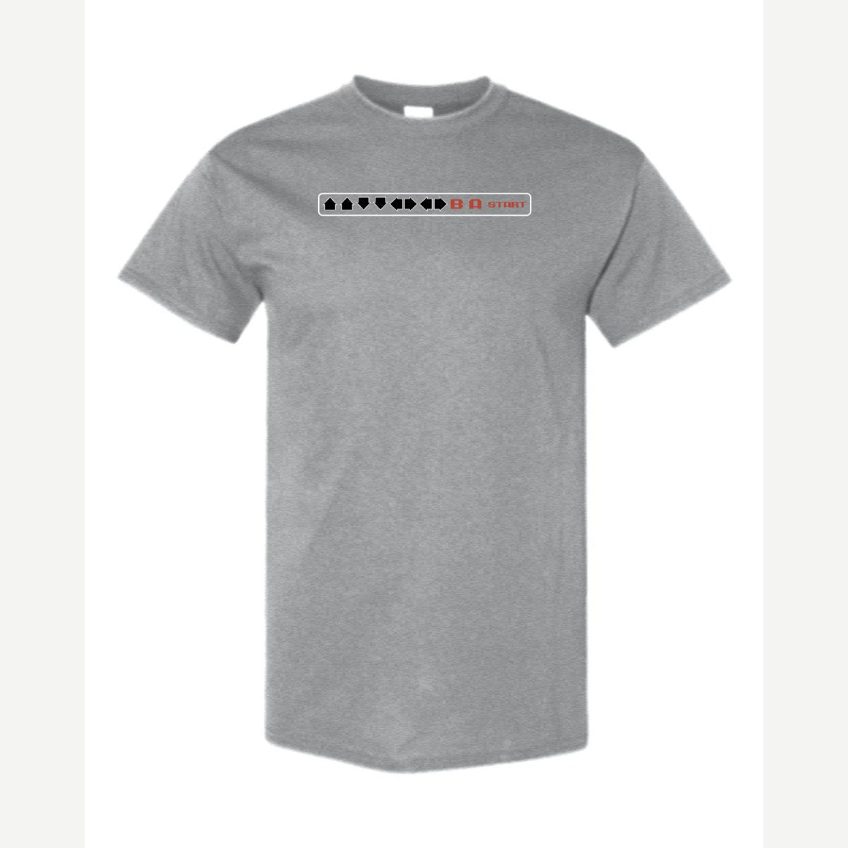 Cheat Code (↑↑↓↓←→←→ B A Start) — Classic Tee / Sport Grey