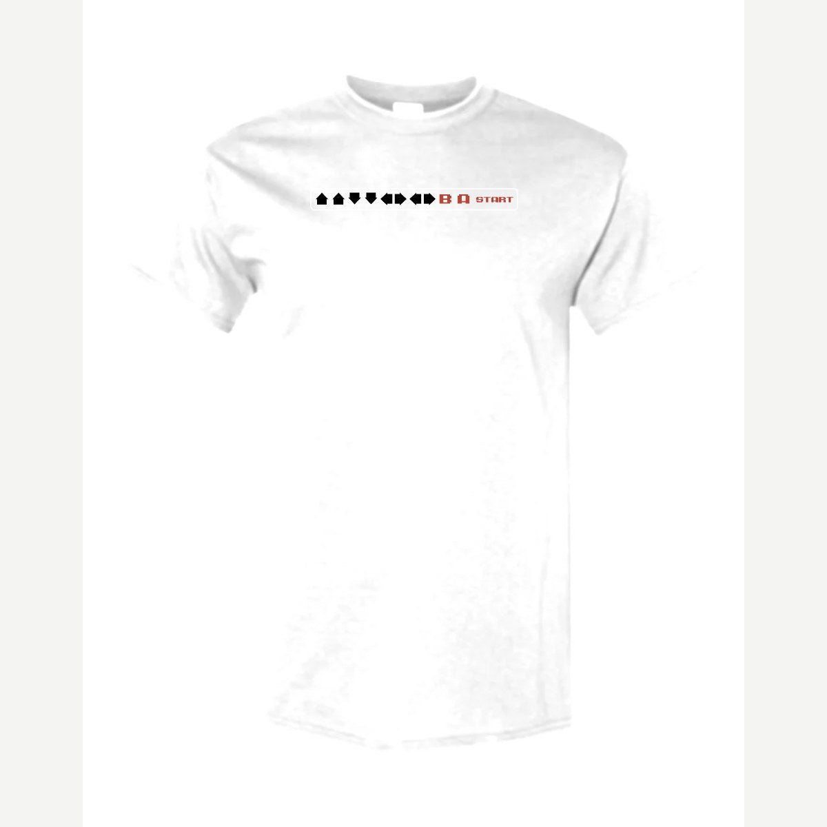Cheat Code (↑↑↓↓←→←→ B A Start) — Classic Tee / White