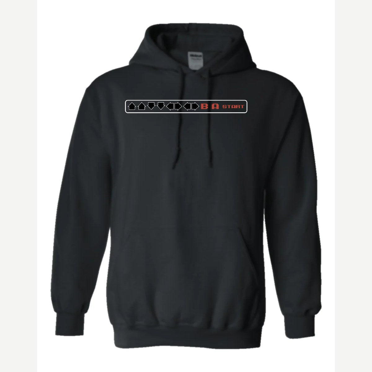 Cheat Code (↑↑↓↓←→←→ B A Start) — Hoodie / Black