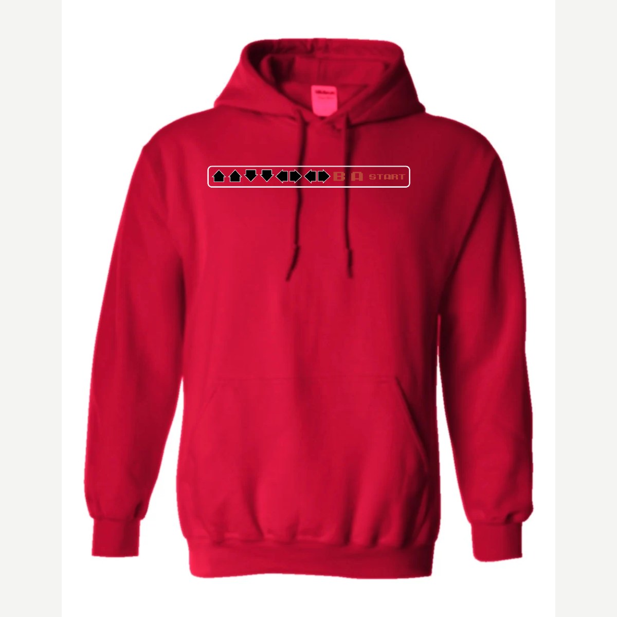 Cheat Code (↑↑↓↓←→←→ B A Start) — Hoodie / Red