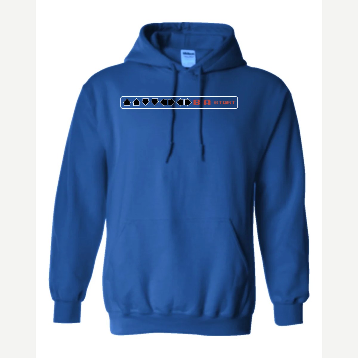 Cheat Code (↑↑↓↓←→←→ B A Start) — Hoodie / Royal
