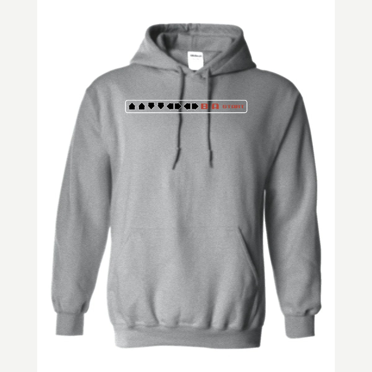 Cheat Code (↑↑↓↓←→←→ B A Start) — Hoodie / Sport Grey