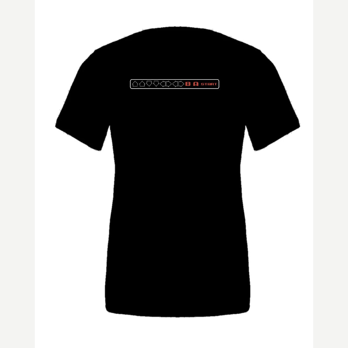 Cheat Code (↑↑↓↓←→←→ B A Start) — Premium Tee / Black