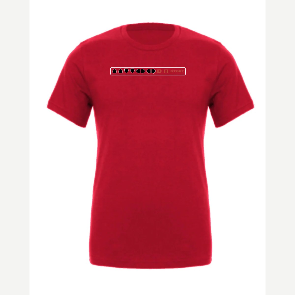 Cheat Code (↑↑↓↓←→←→ B A Start) — Premium Tee / Red