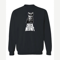 Check Meowt — Crewneck Sweatshirt / Black
