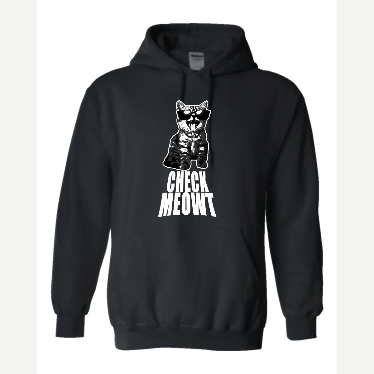 Check Meowt — Hoodie / Black