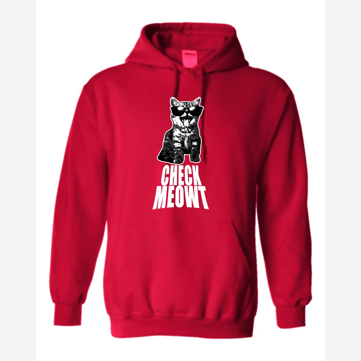 Check Meowt — Hoodie / Red