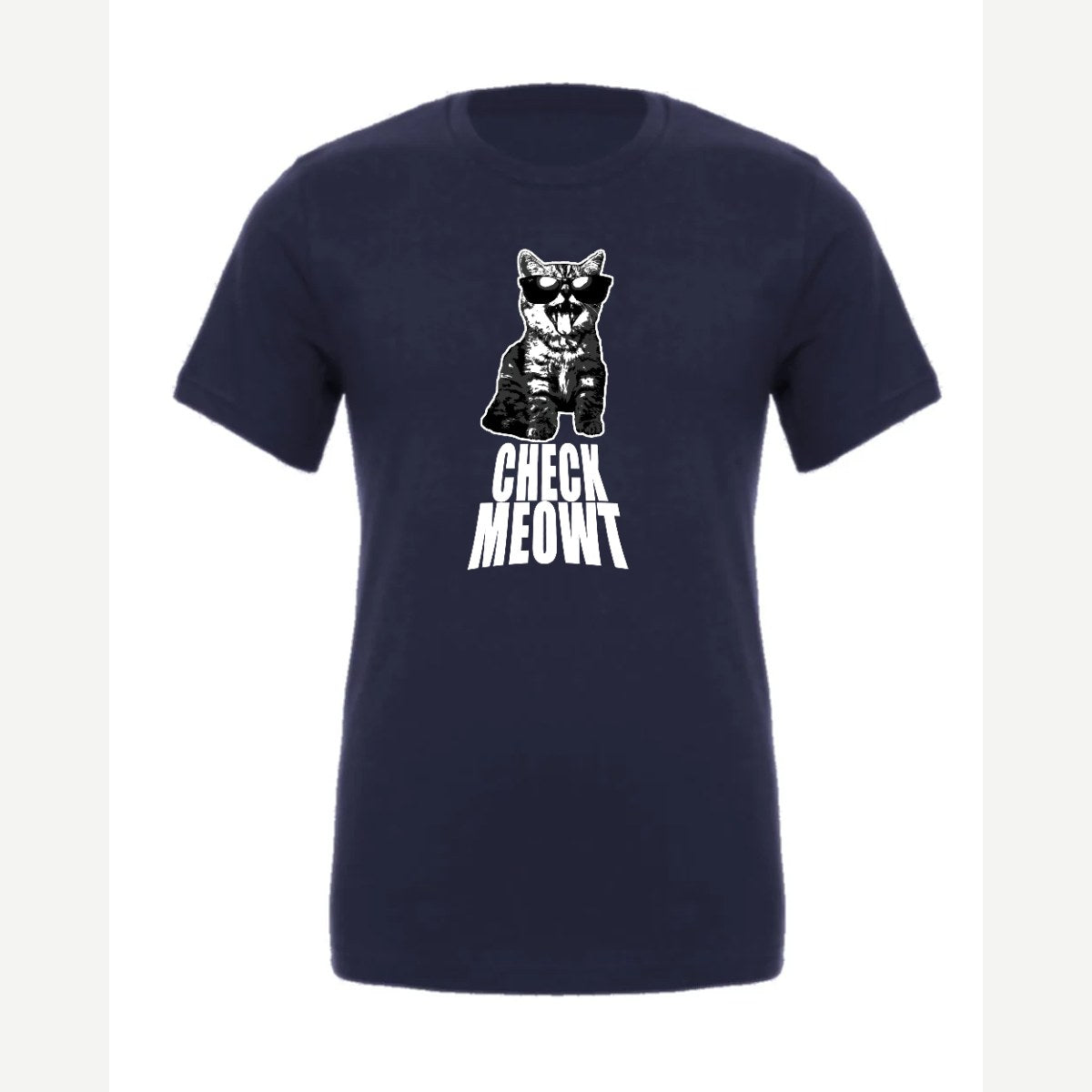 Check Meowt — Premium Tee / Navy
