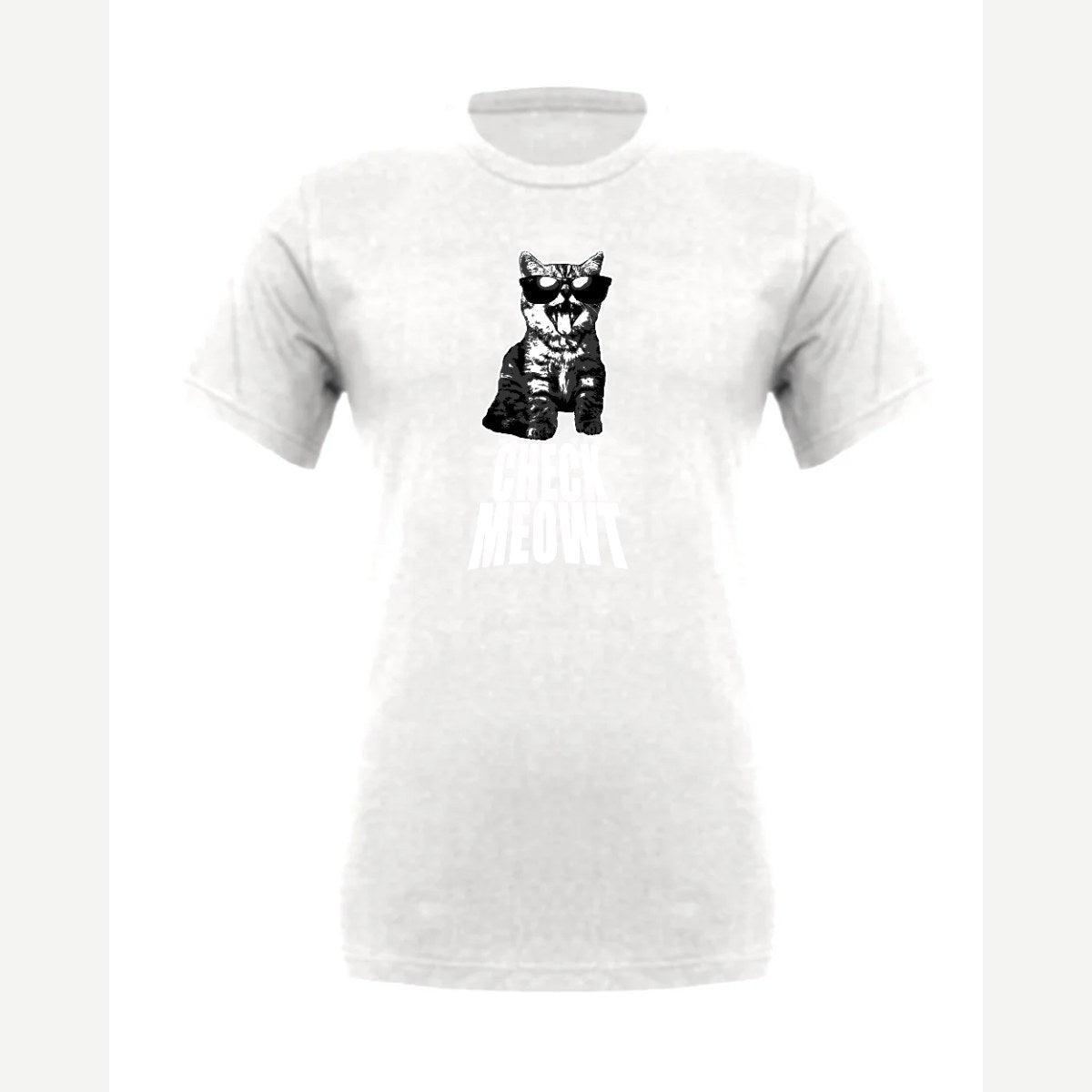 Check Meowt — Premium Tee / White
