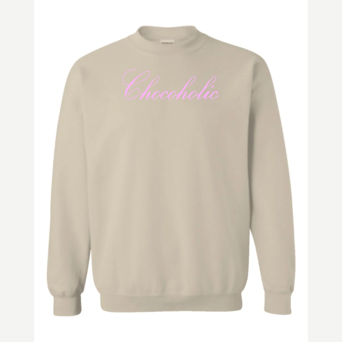 Chocoholic — Crewneck Sweatshirt / Sand