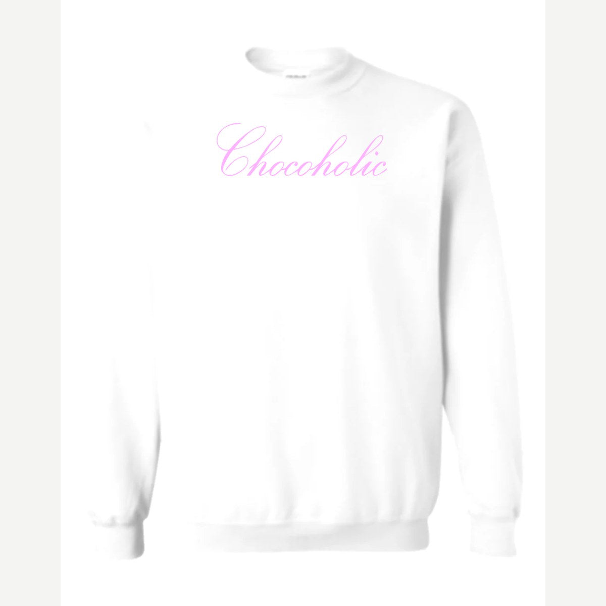 Chocoholic — Crewneck Sweatshirt / White