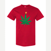 Christmas Tree Leaf — Classic Tee / Red