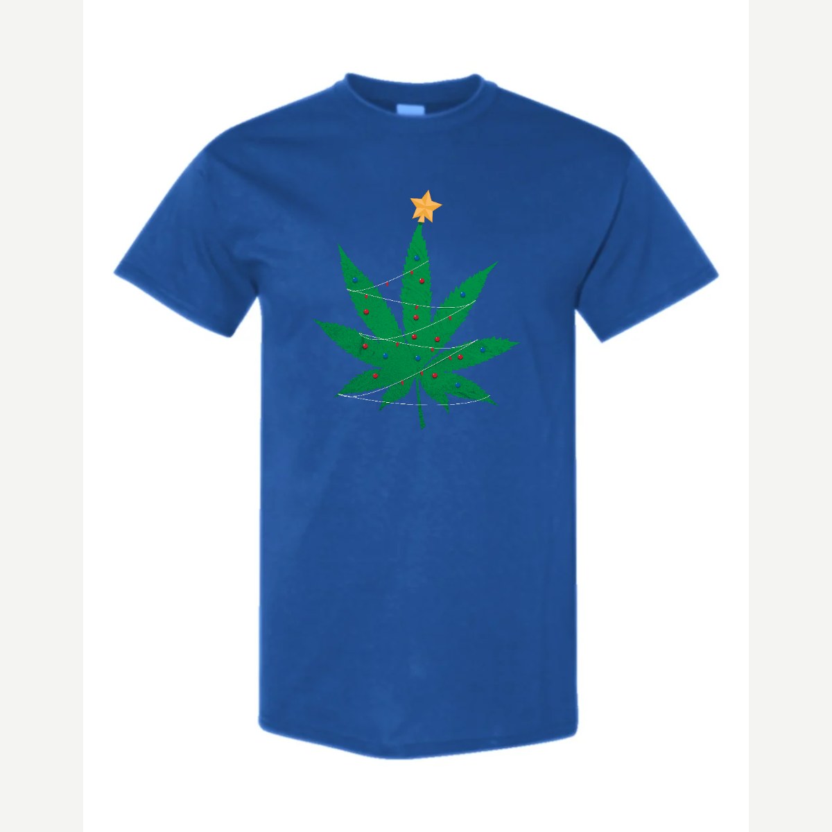 Christmas Tree Leaf — Classic Tee / Royal