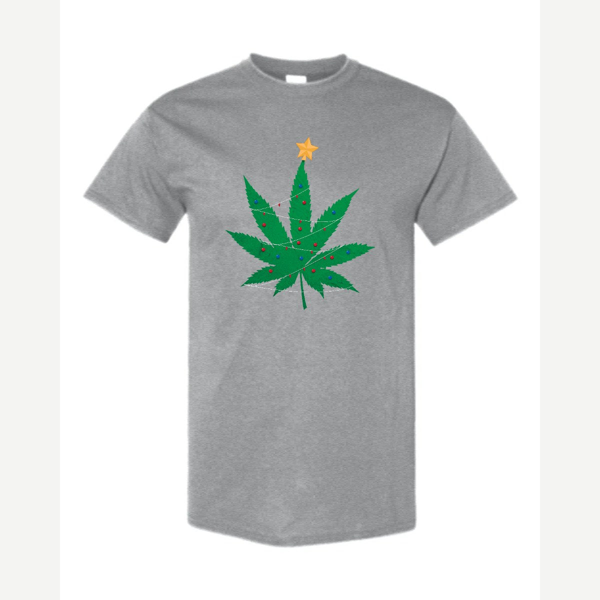 Christmas Tree Leaf — Classic Tee / Sport Grey