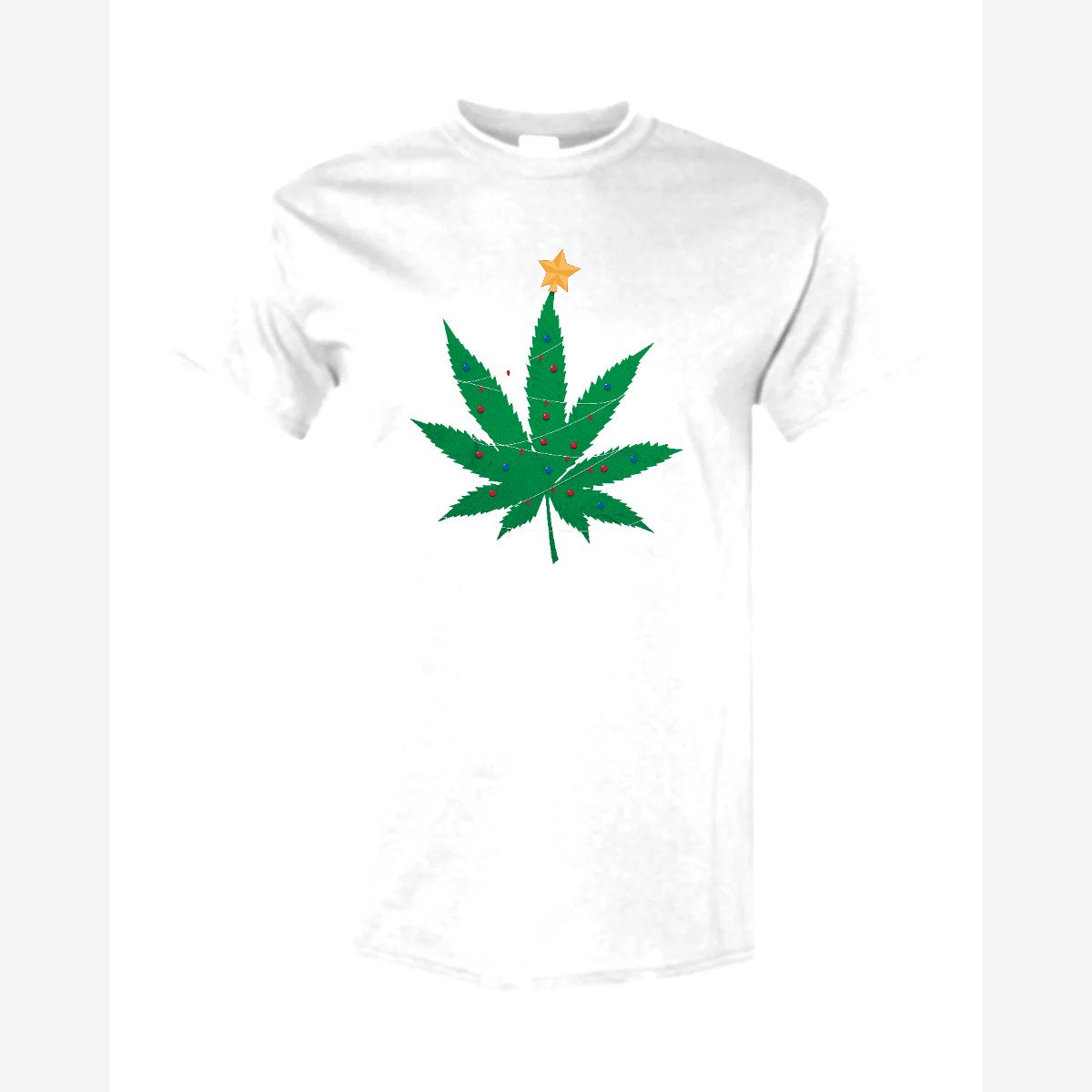 Christmas Tree Leaf — Classic Tee / White
