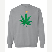 Christmas Tree Leaf — Crewneck Sweatshirt / Sport Grey