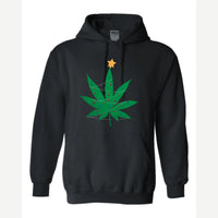 Christmas Tree Leaf — Hoodie / Black