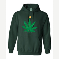 Christmas Tree Leaf — Hoodie / Forest Green